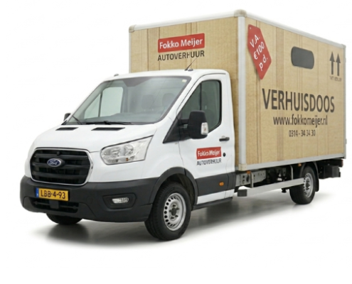 Klasse R - Ford Transit huren bakwagen met laadlift 18m3
