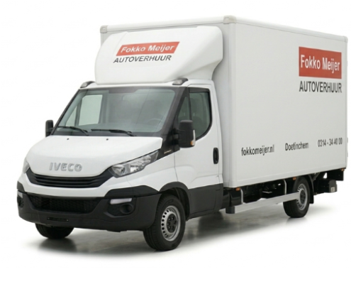 Klasse S - Iveco Daily huren bakwagen met laadlift 21m3